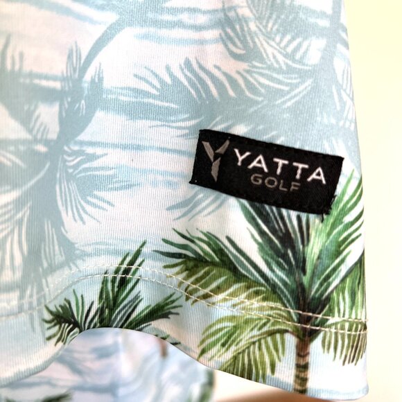 Yatta Golf Polo - Hawaiian - Light Blue - Size Medium - Picture 6 of 10